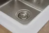 Küchenspüle Glas Einbauspüle Edelstahl Spüle 86 x 50 Weiß Produktbild-Vorschau 5