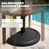 Outdoor 49 cm halbrunder Terrassenschirmständer, 9,5 kg, Produktbild-Vorschau 4
