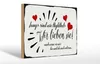 Holzschild Spruch 30x20cm Jungs sind wie Highheels wir Produktbild-Vorschau 1