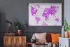 MuchoWow® Wandteppich Wandbehang Weltkarte - Rosa - Ölfarbe Produktbild-Vorschau 6