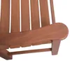 A close-up view of the wooden armrest and slats of a chair. Produktbild-Vorschau