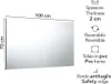 Specchio a filo lucido cm 100x70 reversibile Anteprima dell’immagine prodotto 2
