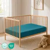 Buymax Baby Spannbettlaken 60x120 cm Petrol, Jersey 100% Produktbild-Vorschau 2