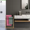 Portasciugamani Relaxdays, 3 barre sfalsate, Anteprima dell’immagine prodotto 2