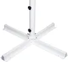 A white umbrella stand with a central pole and four extending legs. Produktbild-Vorschau