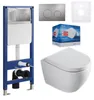 sanicomfort Wand WC-Set Rivo + Vorwandelement inkl. runder Produktbild-Vorschau 1