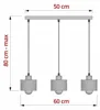 LUXOLAR - LED Pendelleuchte 3-flammig Beige E27 60W - Produktbild-Vorschau 7