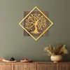 Wallity Tree v2 - Gold, Obrázek, Abstract, Kov, Dřevo, Náhled obrázku produktu 6