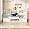 183 cm breed kinderrek met zitbank, kinderkamer meubilair Productafbeelding-voorbeeld 6
