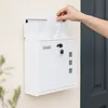Relaxdays Briefkasten mit Sichtfenstern, HxBxT: 33 x 35 x Produktbild-Vorschau 2