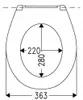 WC Sitz - Toilettensitz - 36 X 44 Cm - Antibakteriell - Produktbild-Vorschau 8