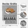 Dekoračná prikrývka pre mamu, plyšová, s motívom lenivca, Náhľad obrázku produktu 6