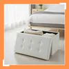 Panca Relaxdays con vano portaoggetti, ecopelle, Anteprima dell’immagine prodotto 5