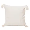 HOMLA MORRIS obliečka na vankúš so strapcami ecru 45x45 cm Náhľad obrázku produktu 1