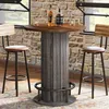 Tribesigns Runder Bartisch, 100 cm hoch, Bistrotisch aus Produktbild-Vorschau 4