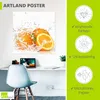 ARTland Poster Orange mit Spritzwasser Größe: 30x30 cm Produktbild-Vorschau 3
