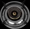A close-up, top-down view of a gas stove burner. Anteprima dell’immagine prodotto