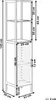 BELIANI Badregal mit Tür Hellbraun Bambusholz 145 cm Hoch 5 Produktbild-Vorschau 7