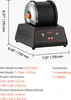 A VEVOR electric polishing machine with dimensions and specifications displayed. Anteprima dell’immagine prodotto