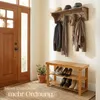 Stojan na boty 70 x 28 x 45 cm z bambusu a lavice Náhled obrázku produktu 10