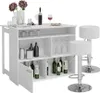 Bartisch-Set Vicco Dominic Weiß 116 x 37 cm mit 2 Produktbild-Vorschau 8