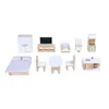 A collection of miniature dollhouse furniture items arranged on a white background. Anteprima dell’immagine prodotto