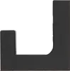 A single black corner piece on a white background. Produktbild-Vorschau