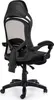 Rear view of a black ergonomic gaming chair with a mesh back and adjustable features. Produktbild-Vorschau