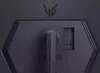 The back of a monitor stand with ports and a logo. Produktbild-Vorschau