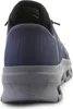 The back view of a blue and gray Skechers shoe. Voir les images du produit