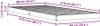 vidaXL Bodenbettgestell Weiß 90 x 210 cm Massives Produktbild-Vorschau 7