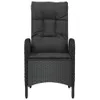 vidaXL Chaises de jardin 2 pcs. Poly rotin noir Voir les images du produit 4