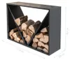 Westmann stalen rek voor houtblokken, zwart, 115x35x80 cm Productafbeelding-voorbeeld 5