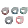 Five rolls of embossing tape in different colors, each in a clear plastic dispenser. Voir les images du produit
