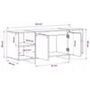 vidaXL Szafka pod TV biała 130x35x50 cm materiał Podgląd zdjęcia produktu 2