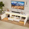 INONEFT TV-meubel met LED-verlichting, glanzend TV-kastje Productafbeelding-voorbeeld 5
