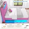 Polsterbett 140x200 cm Schwebebett mit LED-Beleuchtung, Produktbild-Vorschau 6