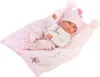 Bambola Llorens Bimba 35 cm - Bobas, su cuscino rosa Anteprima dell’immagine prodotto 1