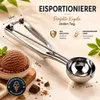 Eisportionierer 2er Set Eislöffel Edelstahl Eis Produktbild-Vorschau 4