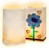 folia Lichtertüte "Herzen" groß aus Papier weiß 5 Stück Produktbild-Vorschau 4