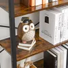 A close-up of a bookshelf with decorative items and books. Produktbild-Vorschau