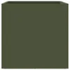 vidaXL Bac à plantes vert olive 32x30x29 cm acier Voir les images du produit 6