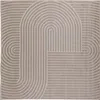 vidaXL Koberec PALMERAS Béžový 120 x 120 cm Polyester Náhľad obrázku produktu 1