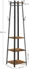 VASAGLE věšák se 3 policemi, 8 háčků, 43x43x180 cm-80X Náhled obrázku produktu 5