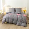 Komplet Pościeli 140x200 z 2 Poszewkami 70x80 Różowe Podgląd zdjęcia produktu 4