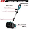 Déneigeuse Électrique Sans Fil 21v, Largeur De Travail De Voir les images du produit 3
