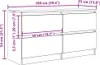 vidaXL TV skříňka šedá Sonoma 100x35x54 cm materiál na bázi Náhled obrázku produktu 8