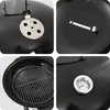 Outdoor Grill Mit Rad Schwarz 91 x 71 x 107 cm Metall Produktbild-Vorschau 7