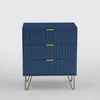 CDGlobal Kommode mit 3 Schublanden,40x60x70 cm, Schrank mit Produktbild-Vorschau 2