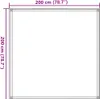 vidaXL Tapis de tente 200x200 cm anthracite et blanc Voir les images du produit 7
